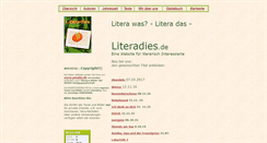 Desktop Screenshot of literadies.de