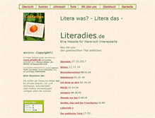 Tablet Screenshot of literadies.de